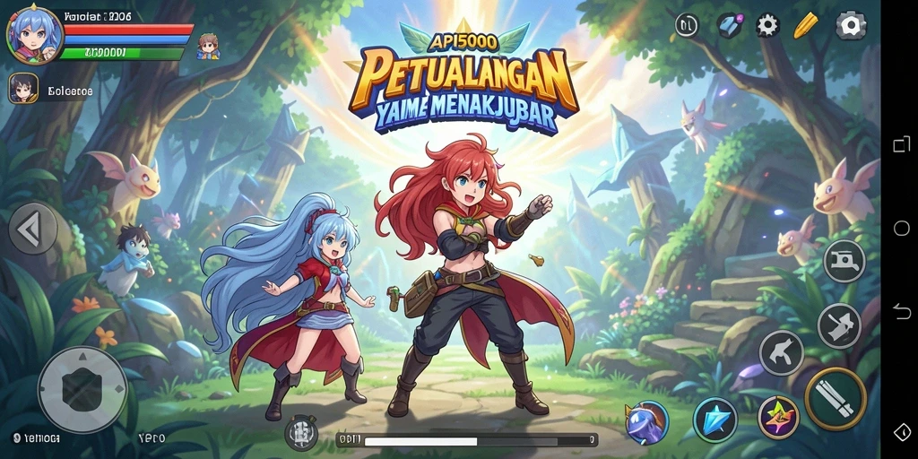 Tampilan menarik dari gameplay API5000 dengan karakter Anime