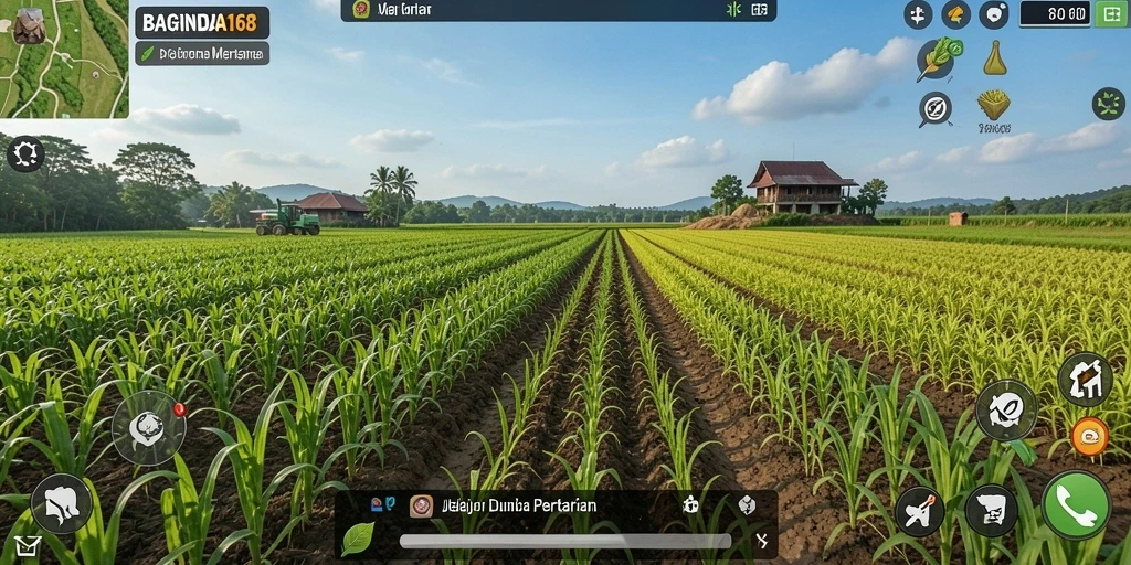 Tampilan gameplay menawan dari peternakan di BAGINDA168.
