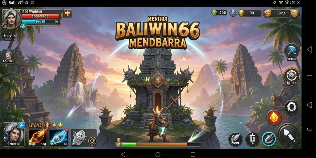 Gameplay seru BALIWIN66 menampilkan pertahanan menara yang strategis.