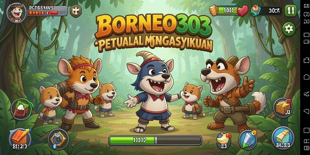 Screenshot gameplay BORNEO303 yang menunjukkan aksi Idle yang menawan.