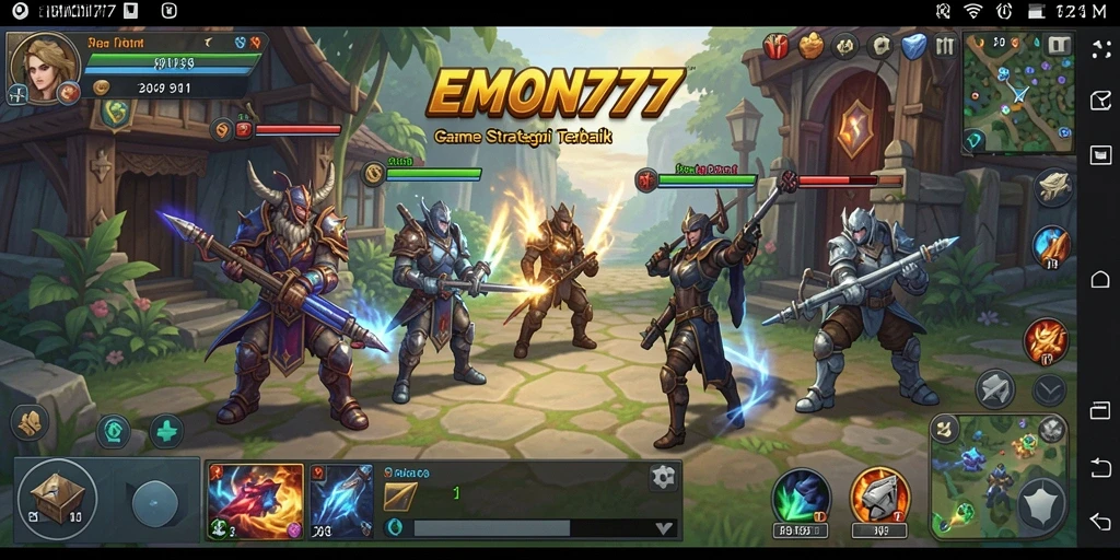 Tampilan gameplay menarik dari EMON777 yang penuh strategi.