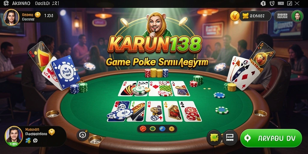 Screenshot gameplay Poker yang menarik di KARUN138.