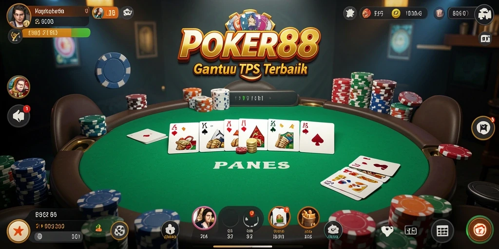 Gambaran gameplay POKER88 dengan grafis menakjubkan dan interaksi seru.