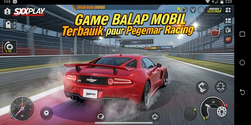 Tampilan menakjubkan dari gameplay balap dalam SXXPLAY.