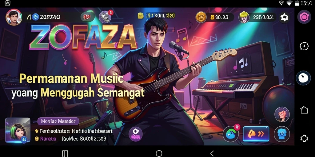Gameplay menarik yang mengundang semangat bermain musik.